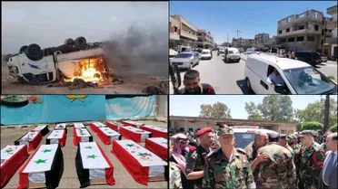 "داعـ ـش" يعلن حصيلة هجماته خلال أسبوع.. ميليشيات "لواء القدس" تعلن تشييع 21 قتيلاً بحمص 