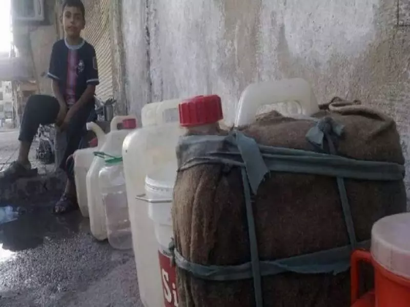 مخيم اليرموك بلا ماء لأكثر من اربعين يوماً !!!