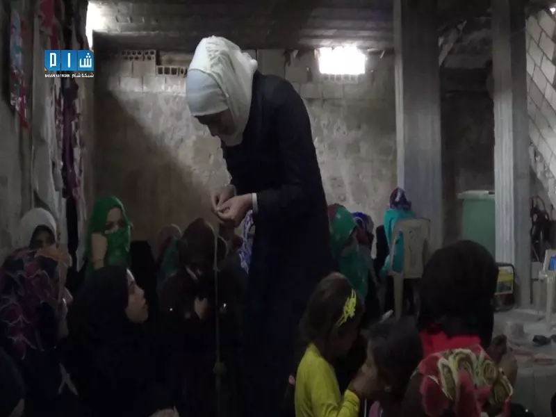 اقبال كبير تشهده مراكز تدريب المرأة في ريف ادلب لم يثنيه القصف العشوائي