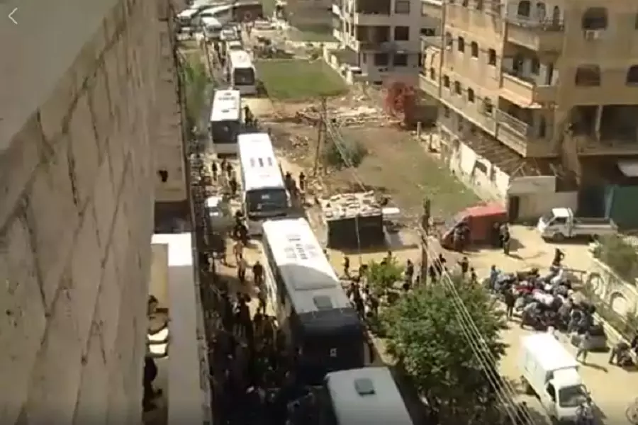 انطلاق أولى قوافل التهجير من بلدات يلدا وببيلا جنوب دمشق