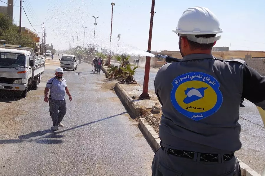 "ضمير أحلى" حملة أطلقها الدفاع المدني لتنظيف مدينة الضمير بريف دمشق
