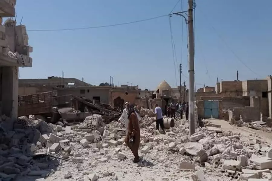 شهداء وجرحى بقصف جوي طال بلدة معارة النعسان بإدلب