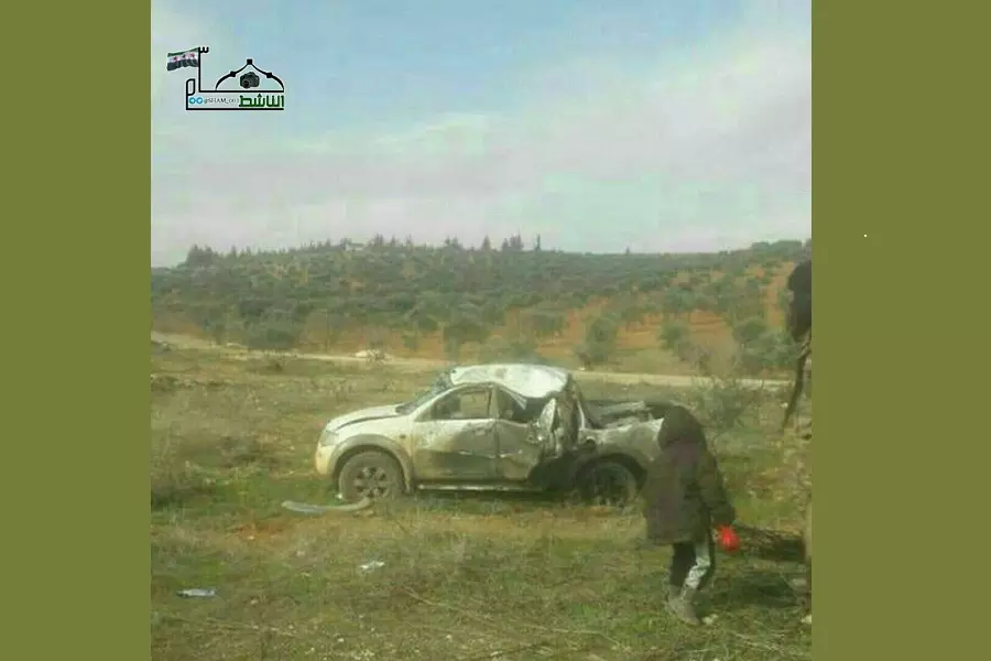 استشهاد قيادي في فيلق الشام جراء استهدافه بلغم أرضي على طريق المسطومة - أريحا بإدلب