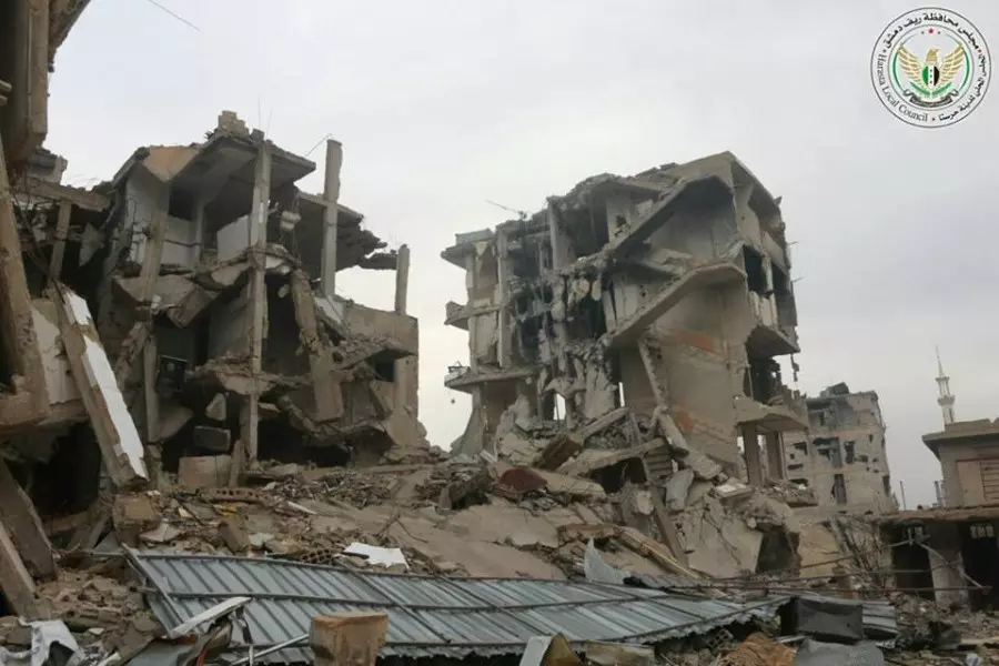 مجلس محلي حرستا: العالم بأسره تآمر بصمته عن جرائم النظام وروسيا بحق المدنيين في الغوطة الشرقية