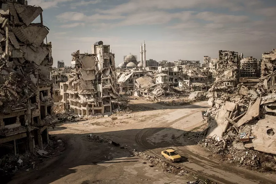 إجرام الأسد يصل العالمية ... "صور دمار حمص" تتصدر قائمة أفضل الصور لعام 2018 في مجلة "ناشيونال جيوغرافيك" العالمية