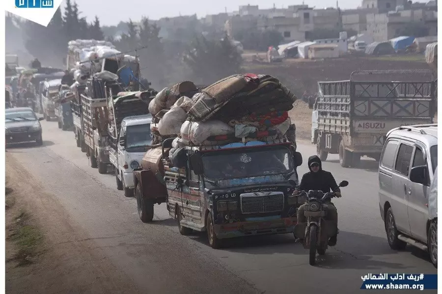 منسقو استجابة سوريا يقدم تحديث لأعداد النازحين من إدلب وحلب خلال شهر
