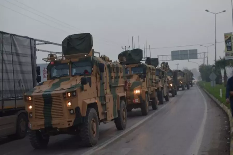 الجيش التركي يرسل دفعة تعزيزات جديدة إلى الحدود مع سوريا