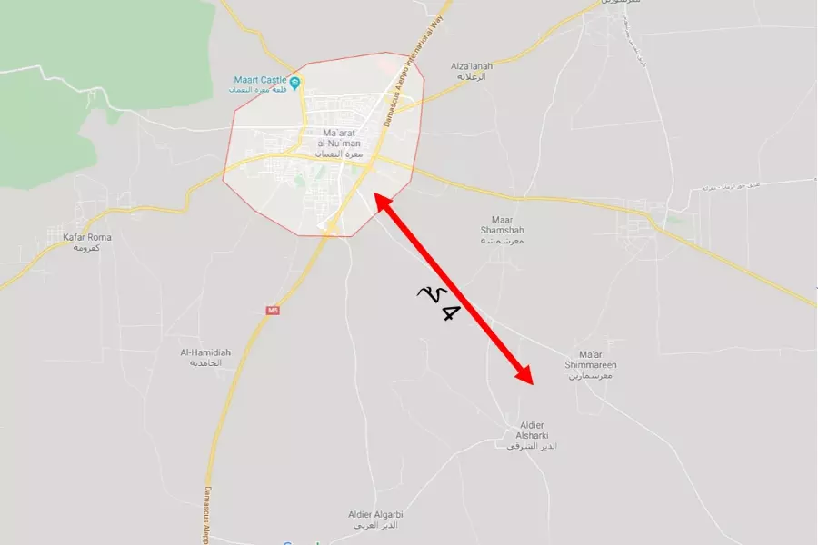 معارك عنيفة محيط معرة النعمان.. وقوات الأسد بعيدة عنها أقل من 4 كم