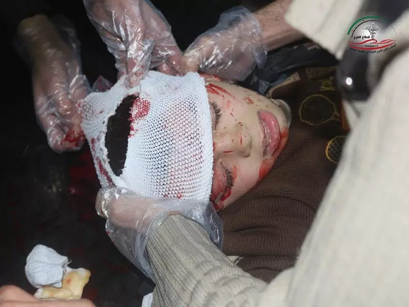 شهداء وجرحى بقصف جوي على بلدة حزرما في بريف دمشق
