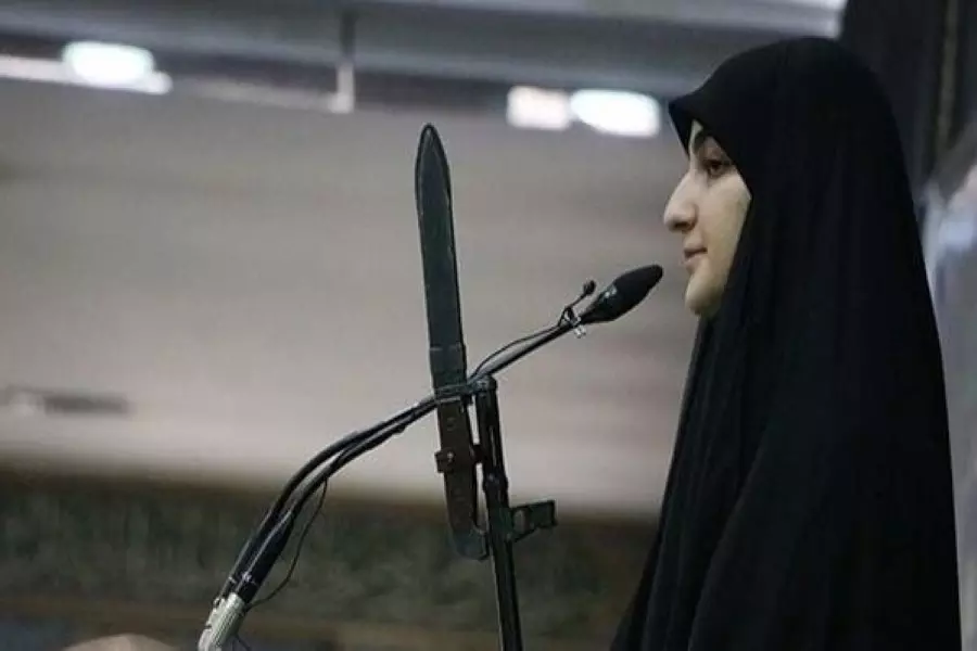 ابنة سليماني تزور حزب الله في معقله بالضاحية الجنوبية ببيروت