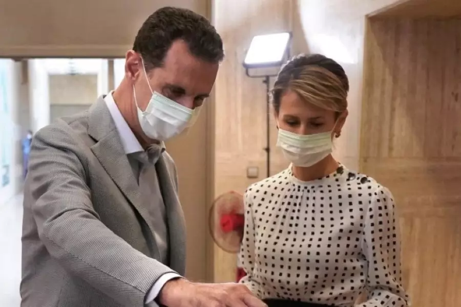 إعلام النظام يعلن شفاء الإرهابي "بشار الأسد" وزوجته "سيدة الجحيم" من "كورونا"
