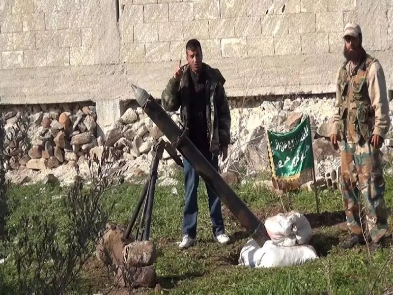 رمايات صاروخية نصرةً لحلب ... "من حمص هُنا حلب"