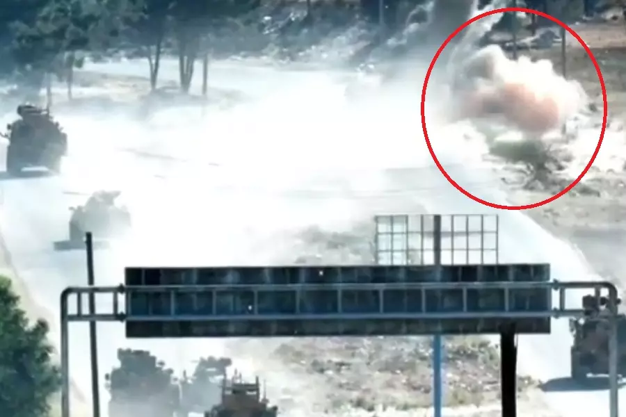 أثناء تسيير دورية مشتركة مع روسيا ... مجهولون يستهدفون عربة عسكرية تركية شرقي أريحا