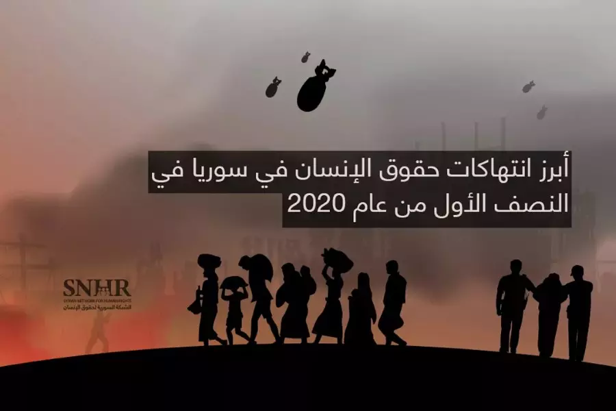 تقرير حقوقي يرصد أبرز انتهاكات حقوق الإنسان في سوريا في النصف الأول من عام 2020