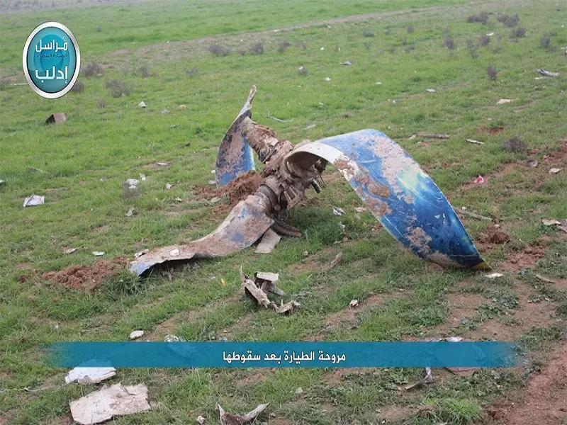 جبهة النصرة تسقط طائرة شحن عسكري فوق مطار أبو الظهور العسكري