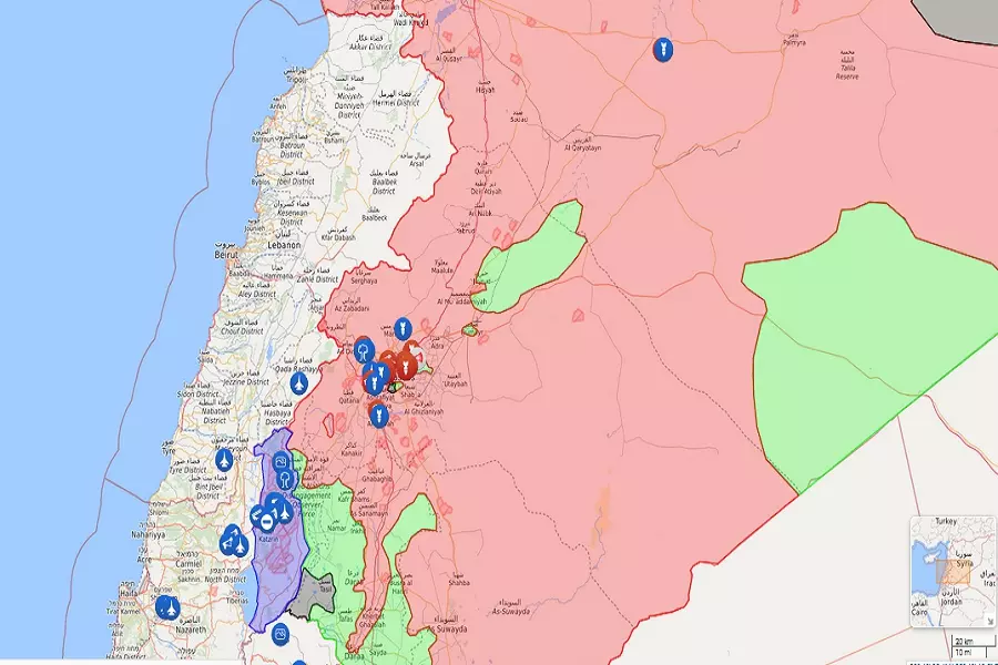 تعرف على النقاط التابعة لقوات الأسد ولايران التي تم قصفها من قبل اسرائيل