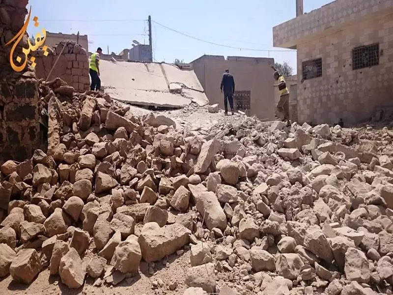 نظام الاسد دمر 85% من منازل المدنيين في بلدة النعيمة