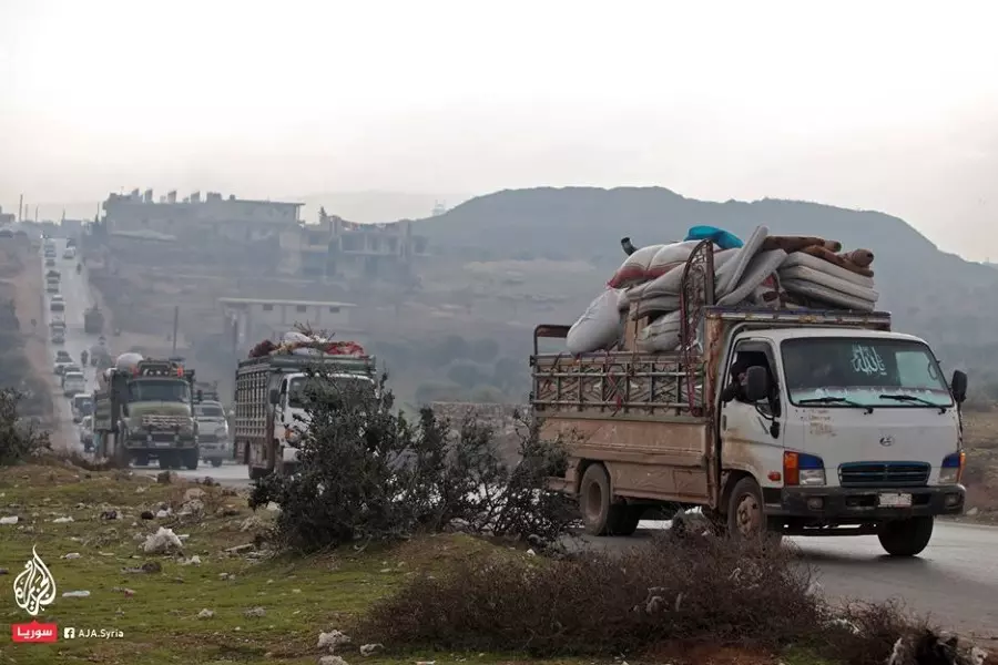 منسقو استجابة سوريا يسجل نزوح (216,632 نسمة) من ريفي إدلب الجنوبي والشرقي