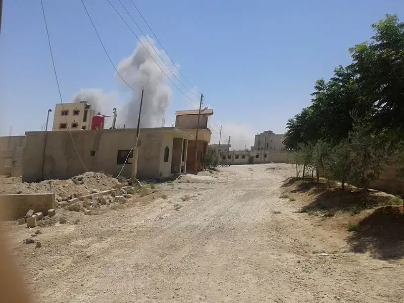 شهداء وجرحى بقصف جوي ومدفعي استهدف مدينة جيرود في القلمون الشرقي