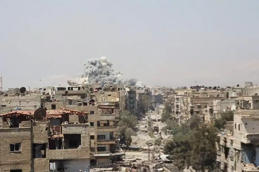 تواصُل الحملة العسكرية لليوم السادس على بلدات جنوب دمشق والوضع الإنساني يزداد مأساوية