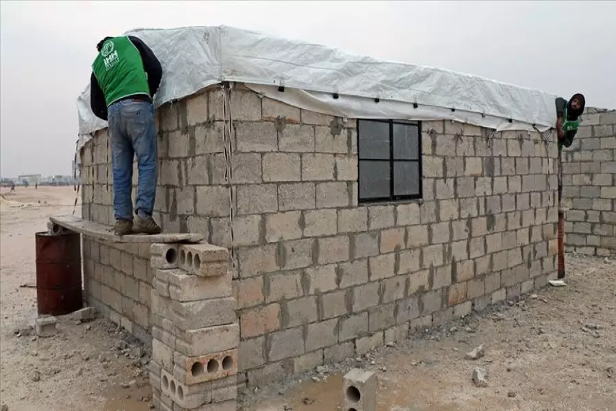 هيئة الإغاثة التركية تبدأ ببناء منازل لنازحي "إدلب"