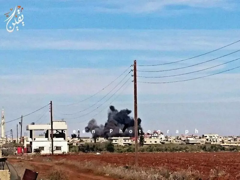 مئات الغارات على محافظة درعا خلال الشهر الماضي ... ونصيب الشيخ مسكين حوالي 400 غارة