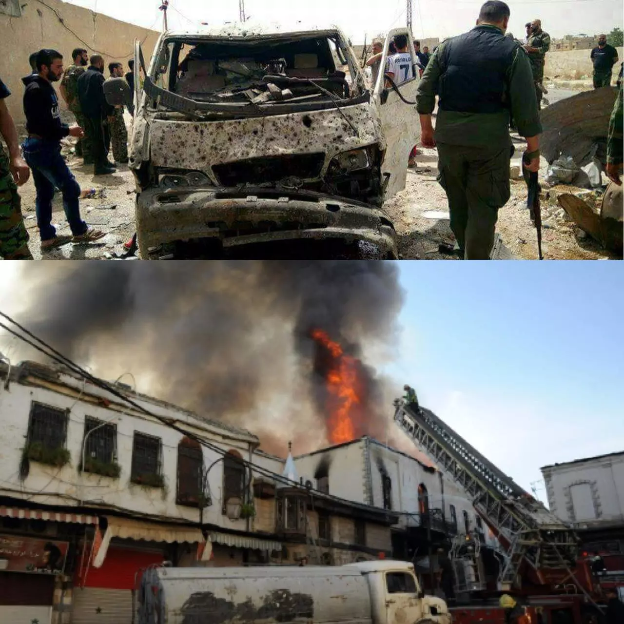 افتعال حرائق و تفجيرات بجانب المقامات .. الورقة المتبقية للنظام بعد لحية علوش