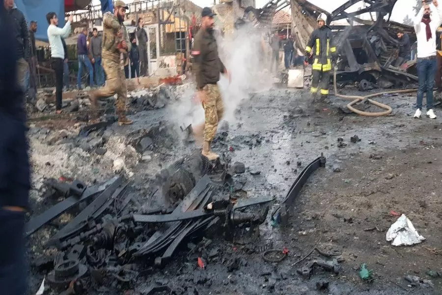 شهداء وجرحى بانفجار مفخخة بمدينة اعزاز بريف حلب