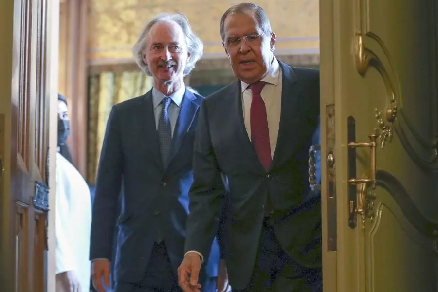 لافروف يبحث مع بيدرسن سير العملية السياسية بسوريا واستئناف "اللجنة الدستورية"