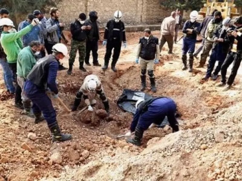 مقابر جماعية .. بريف إدلب