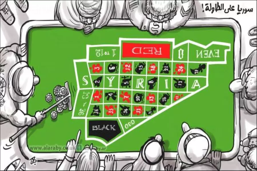 رقعة شطرنج على جثة سورية