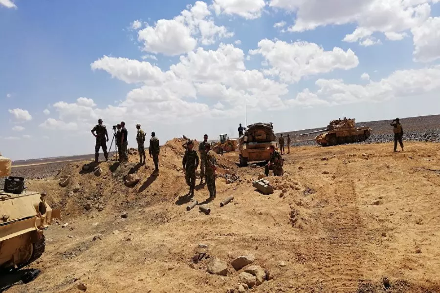 تواصُل الاشتباكات بين تنظيم الدولة وقوات الأسد في منطقة الصفا شرق السويداء