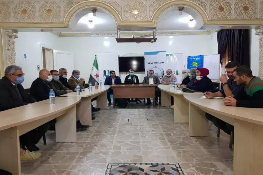 وفد من الائتلاف يجري زيارة إلى مجلس محافظة حلب الحرة في "اعزاز"