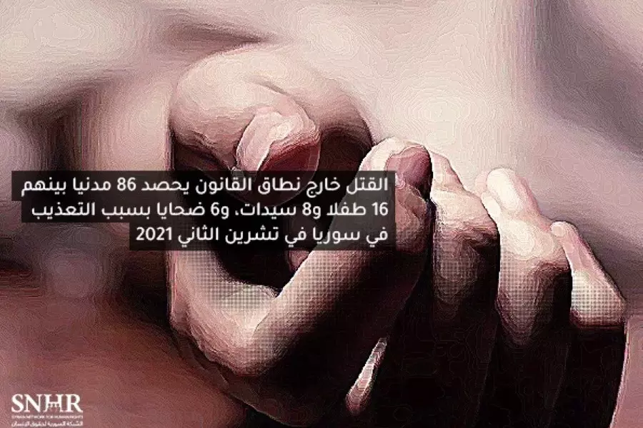 تقرير حقوقي: 86 مدنياً قتلوا في سوريا في تشرين الثاني 2021