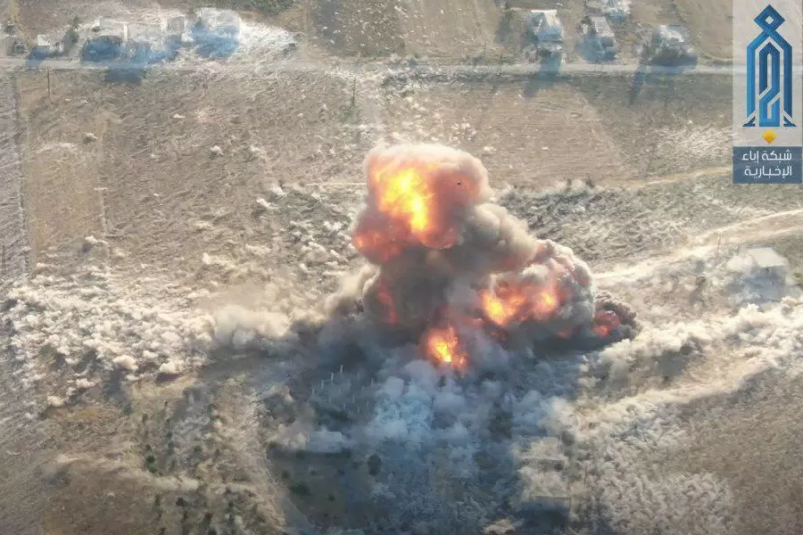 معارك طاحنة على جبهة سكيك جنوبي إدلب واستشهادية تفتك بميليشيات إيران والأسد