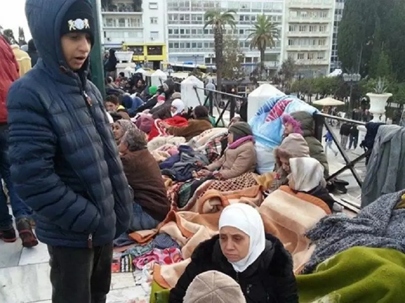 اللاجئون السوريون يتدفقون على اليونان