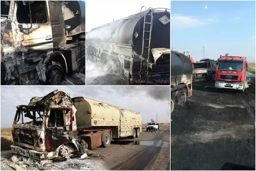 "داعش" يتبنى هجوماً طال صهاريج وقود لشركة "قاطرجي" في بادية حماة