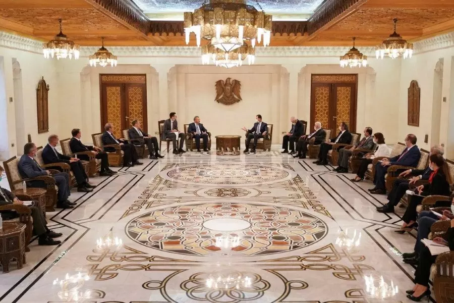 المجرمون معًا.. لافروف في زيارة للأسد " اتفقنا على أن يتسم الوضع الميداني بالهدوء"