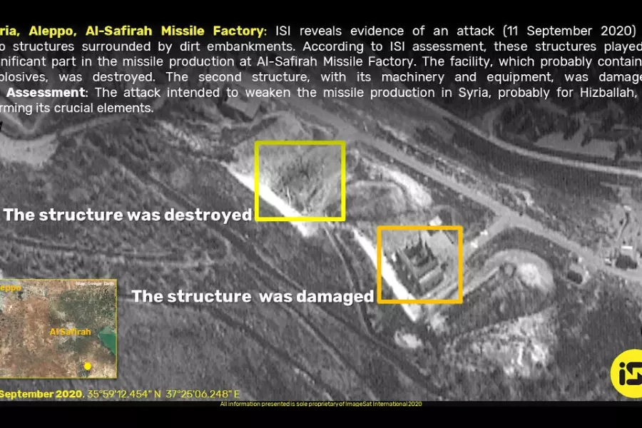 صور جوية لمصنع صواريخ طالته الضربات الإسرائيلية شرقي حلب