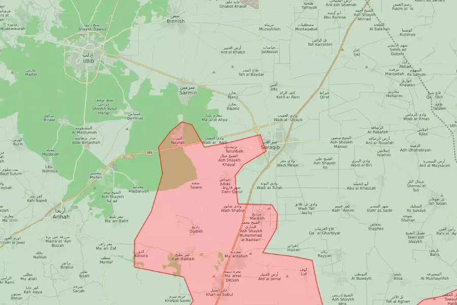 النظام وروسيا يسيطران على مرديخ ويقتربان من سراقب من الجهة الجنوبية الشرقية
