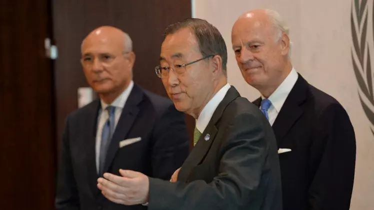 الأمم المتحدة تؤكد أن مفاوضات جنيف غداً ..وتعتبر رد دي مستورا هو بالنيابة عن بان كي مون