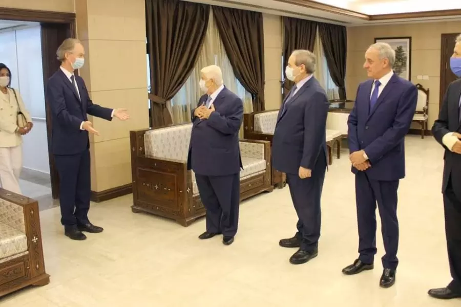 بيدرسون يلتقي المعلم في دمشق والأخير يتحدث عن "قرار وملكية سورية"