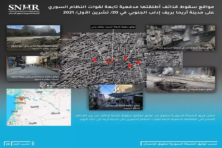 التفاوض بالإرهاب والقتل .. تقرير حقوقي: مجزرة أريحا أضخم مجزرة منذ آذار 2020