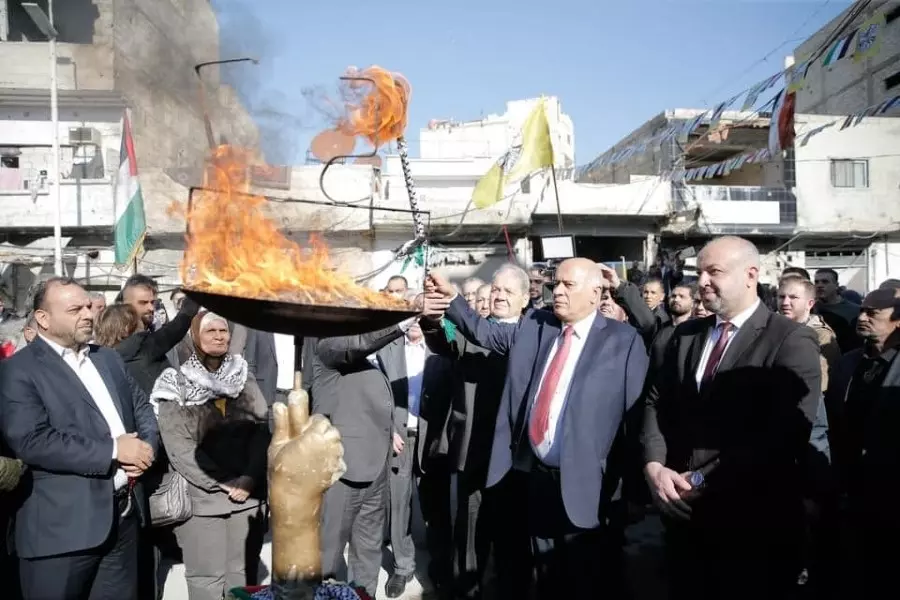 بغياب سكانه المهجرين.. حركة "فتح" تُنظم مهرجاناً بذكرى انطلاقتها في "مخيم اليرموك"