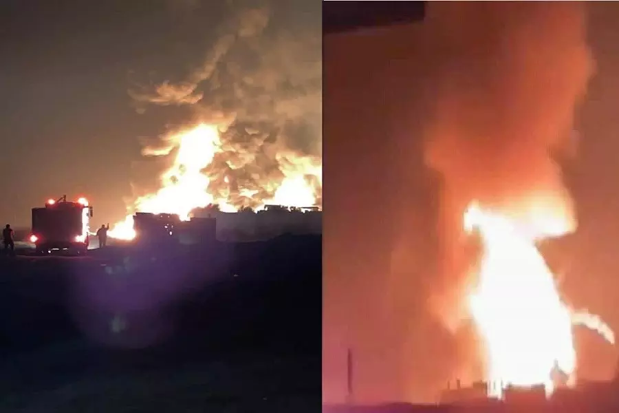 إصابة 10 لبنانيين بجروح إثر انفجار مستودع قرب الحدود السورية