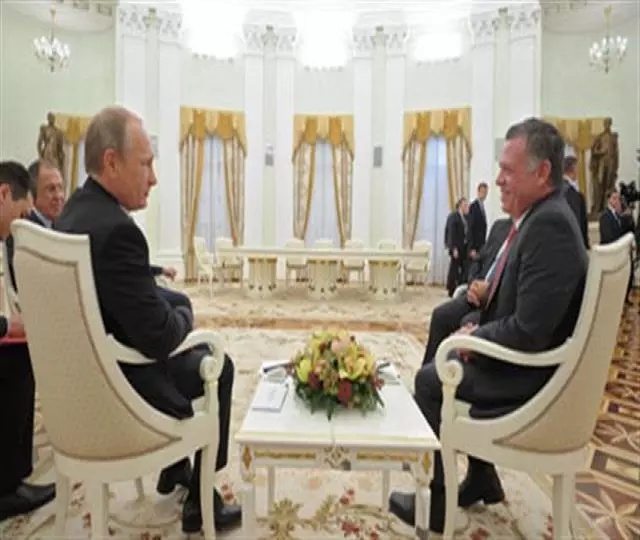 الملك الأردني يدعو بوتين للمساعدة في إيجاد حل للمسألة السورية