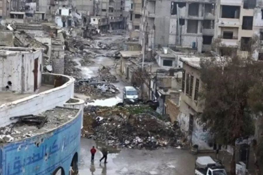 صناعي موالي يحذر من تعفيش الأنقاض الناتجة عن الهدم في منطقة القابون بدمشق