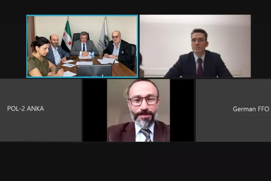 رئيس الائتلاف يعقد اجتماعاً افتراضياً مع المبعوث الألماني الخاص لسوريا