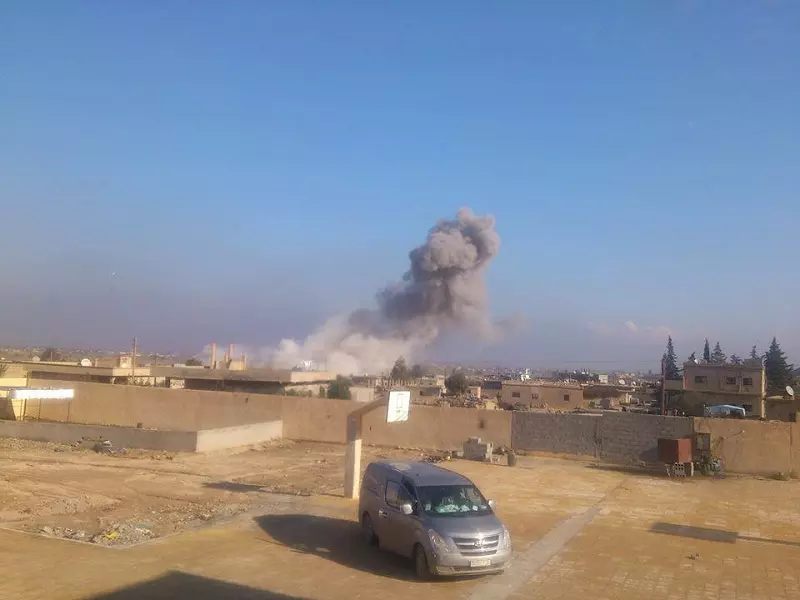 أطفال شهداء وعدد من الجرحى بقصف روسي استهدف قرية الخريطة بريف دير الزور