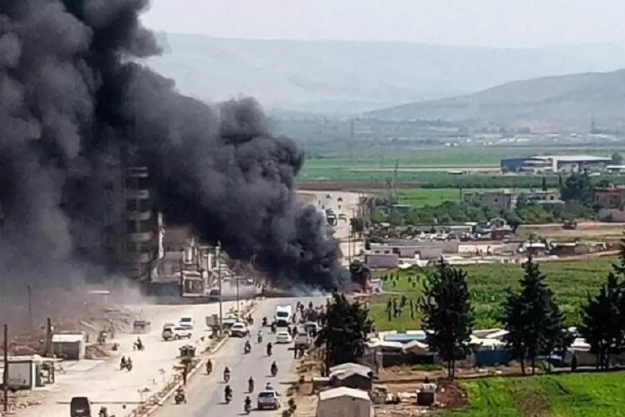 شهداء وحرائق بقصف مصدره ميليشيا "قسد" طال مدينة عفرين